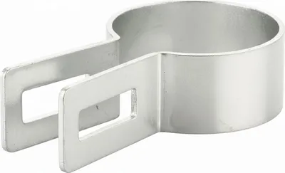 Immagine prodotto di LogistSystem Morsetto terminale rotondo da 60 mm - zincato Morsetto per pali di recinzione - Fissaggio di pannelli di rete - Morsetti per recinzione Morsetto per tutore Morsetto per palo