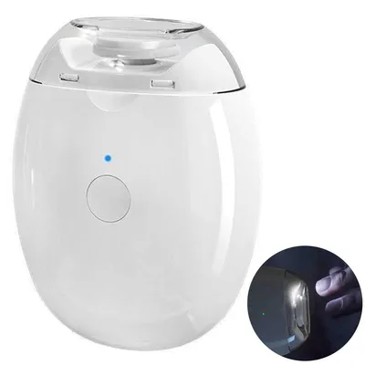 Produktbild von Elektrischer Nagelschleifer für Kinder & Erwachsene, 3 Stufen, 360° Rotation, LED-Licht, Typ-C, leise, Weiß