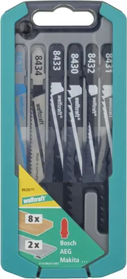 Produktbild von Wolfcraft Stichsägeblätter-Set 8630000 10 Stück