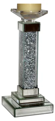 Produktbild von Großer Kerzenständer 32 cm aus Glas für Stumpenkerzen