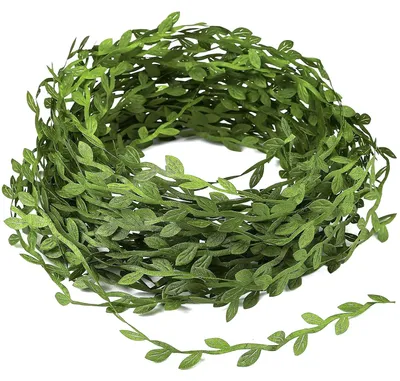 Image de Plantes grimpantes artificielles, 90 m, guirlande de lierre, feuilles vertes artificielles, feuilles d'eucalyptus artificielles pour mariages, fêtes, jardins, guirlande murale de lierre, accessoires, décoration