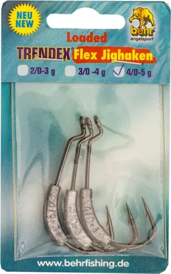 Produktbild von Trendex Flex Jighaken bebleit 4/0