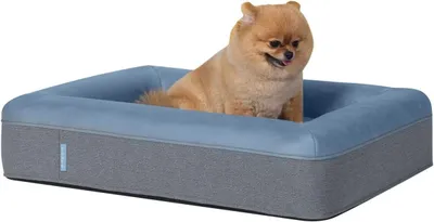 Productafbeelding van Hondenhuis, hondenmatras van traagschuim – geschikt voor kleine en grote honden, 167x122x38 cm, blauw