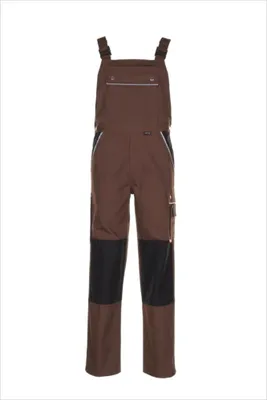 Produktbild von Planam Latzhose Canvas 320 Gr. 50 braun/schwarz