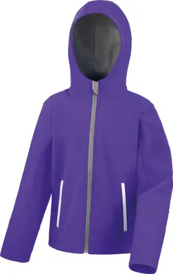 Obrázok produktu pre Result Core - Detská softshellová bunda "TX Performance" s kapucňou RW10217 (128) (Purple/Grey)