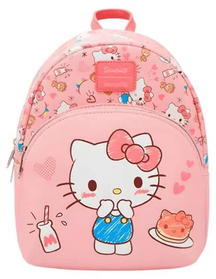 Imagen del producto de Mochila Loungefly Hello Kitty, modelo Tiny Chum & Treats, 26 cm