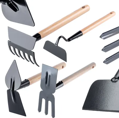 Produktbild von KADAX Gartengeräte-Set, Gartenhacke, Rechen, Gartenkrallen