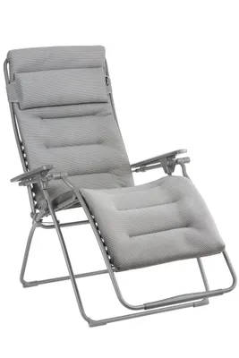 Produktbild von Lafuma Relaxsessel Futura XL, Be Comfort®, klappbarer Gartenstuhl, stufenlos verstellbar, 127 x 90 x 76 cm, Stahl / Polyester / PVC, grau