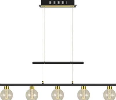 Image de Lampe à suspendre Salle à manger Lampe à LED Suspension Table à manger à intensité variable noir 7093222