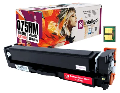 Produktbild von Inkdigo Toner 075HM für Canon i-SENSYS LBP-646Cdw, LBP-647Cdw, MF664Cdw, MF667Cdw – Magenta, 2500 Seiten,