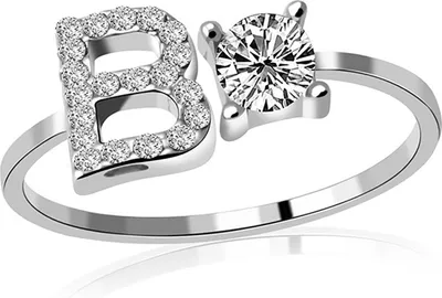 Produktbild von Ringöffnung A-Z Buchstabe Goldener verstellbarer Fingerring für den täglichen Gebrauch