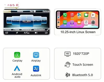 Zdjęcie produktu dla Cyfrowy zestaw wskaźników, wyświetlacz 12,3 cala, kompatybilność z wieloma systemami, wyświetlacz Linux dla modeli C, GLC i klasy V