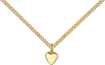Produktbild von Kleiner Herz-Anhänger Gold 585 Ketten-Anhänger Damen Goldherz. Mit Kette 50 cm
