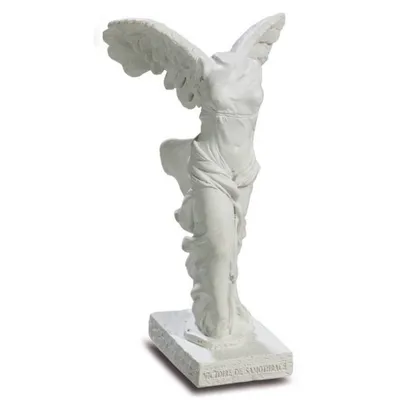Produktbild von Statue Figur Nike von Samothrake weiß 20cm