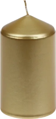 Produktbild von Stumpenkerzen "Edelglanz" Gold 100/57 mm, 12 Stück Steinhart Kerzen in RAL-Kerzen Güte Qualität