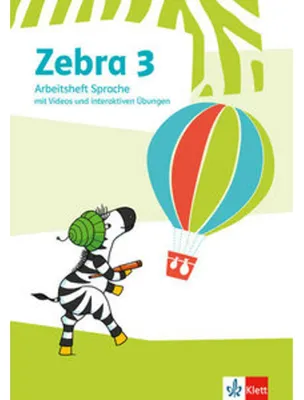 Immagine prodotto di Zebra 3. Arbeitsheft Sprache mit Videos und interaktiven Übungen Klasse 3