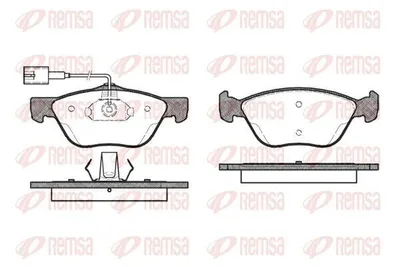 Produktbild von REMSA Bremsbeläge Satz Vorne Bremsklötze für ALFA ROMEO SPIDER (916S) 0589.42