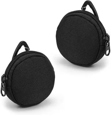 Produktbild von Famanu Hundetrainingstaschen - Snackbeutel für Hunde - Set von 2 Stück - Durchmesser 7,5 cm - Schwarz