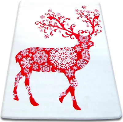 Produktbild von Teppich XMAS - F788 Creme/rot Weiß 133x190 cm