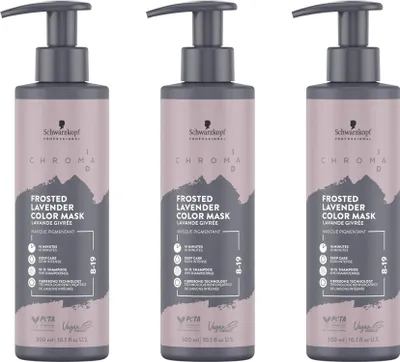 Produktbild von Chroma ID Frosted Lavender Color Mask 8-19 3x300 ml
