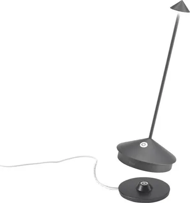 Produktbild von Zafferano Pina Tischlampe - Aufladbare LED Außenlampe - 29 cm - Anthrazit