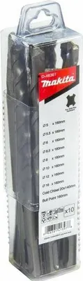 Produktbild von Makita D-46361 SDS-Plus Beton-Bohrer/Meißel-Set 10-teilig