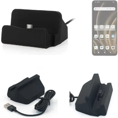 Produktbild von K-S-Trade Docking-Station kompatibel mit FreeYond F9S Ladestation Dock Ladegerät Docking Station Tischständer Ständer inkl. USB Typ C Kabel schwarz