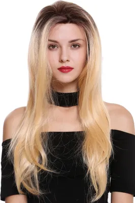 Produktbild von WIG ME UP Perücke Lang Glatt Lace-Front Ombre Braun Blond DW2322-LF-YS661LS6