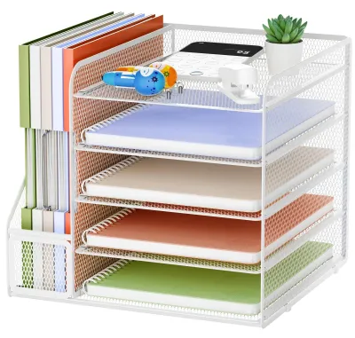 Obrázek produktu pro Organizér do zásuvky na kancelářské potřeby, 5úrovňový (bílá barva)