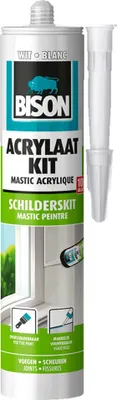 Image de Mastic acrylique universel blanc, bidon de 300 ml, Bison