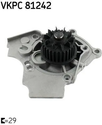 Produktbild von SKF Kühlmittelpumpe Wasserpumpe für VW GOLF VI (5K1) VKPC 81242