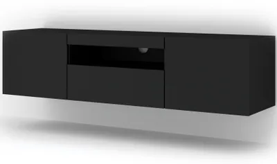 Zdjęcie produktu dla Homlando szafka RTV AURA 150 cm czarny mat