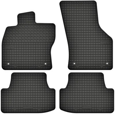 Produktbild von Gummimatten passend für  Seat Arona (ab 2017) Gummi Fußmatten Satz Schwarz + Stopper