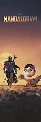 Produktbild von Poster Star Wars The Mandalorian The Child Dusk 30.5x91.5cm