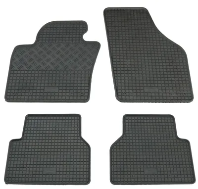 Gummifußmatten Set 4-teilig für VW Tiguan 1 5N (2008-), schwarz