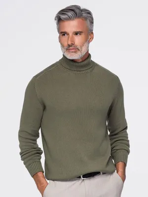 Productafbeelding van OMBRE Pullover, regular pasvorm, V-hals, model OM-SWTN-0192, donkerolijf, maat XL