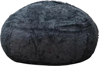 Produktbild von XXL-Sitzsack aus Kunstfell, Bezug maschinenwaschbar 160 cm, Grau