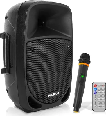 Szafa grająca Pyle PA, pudełko imprezowe, przenośna maszyna do karaoke z mikrofonem, głośnik imprezowy z Bluetooth, system dźwiękowy 8'' subwoofer