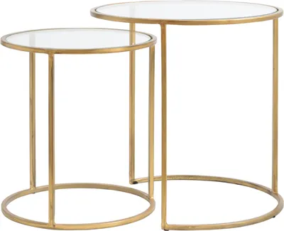 Produktbild von Light & Living - Beistelltisch DUARTE - Ø50x52cm - Gold - 2er-Set