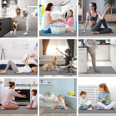 Produktbild von Famanu PVC Küchenläufer waschbar - 45 x 120 cm - 8 mm dick
