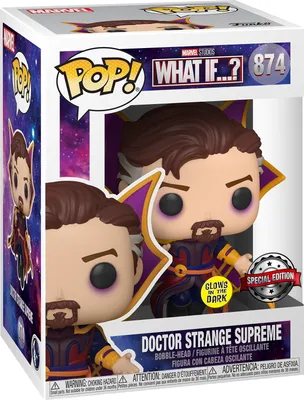 Produktbild von Marvel What If…? - Doctor Strange Supreme 874 Special Edition Glows in the Dark - Funko Pop! - Vinyl Figur