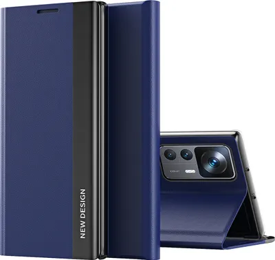 Obrázek produktu pro Xiaomi 12T Pro Pouzdro, MagnetickéPolyuretanKožené Pouzdro s Funkcí Stojánku pro Xiaomi 12T / 12T Pro Tmavě modrá