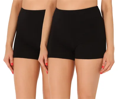 Image de Short de cyclisme pour femme Merry Style, boxer en coton, lot de 2 MS10-359 (noir/noir (lot de 2), XL)