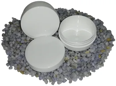 Produktbild von 40x Schraubdose Salbendose Flach Weiß 12 ml Salbendosen