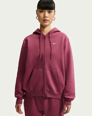 Produktbild von Nike W Nk Stdo Flc Mw Std Fz Hdy Pink Smoke/Sail Pink Smoke/Sail Xl