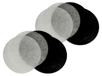 Produktbild von 4 Stück Aktivkohlefilter, 4 Stück Fettfilter kompatibel mit Moulinex T-43, T-41, T-42 Fritteuse - 8-teiliges Filter-Set