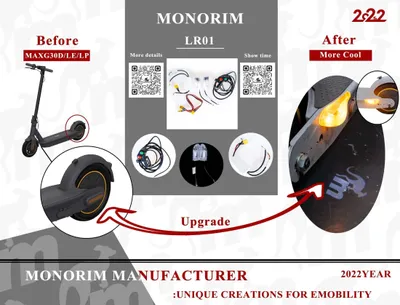 Produktbild von Monorim LR-01 Blinkerset -  Ninebot Max