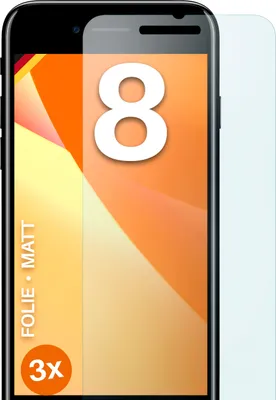 Produktbild von moex® 3x Schutzfolie kompatibel mit Apple iPhone 8 - Displayschutzfolie Anti Reflex Folie, Matt