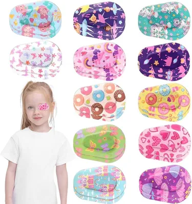 Productafbeelding van Oogpleisters 24 stuks, amblyopie, 7.5x5 cm, voor kinderen