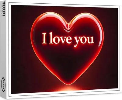 Produktbild von raxxa Premium-Puzzle "I love you", 1000 Teile